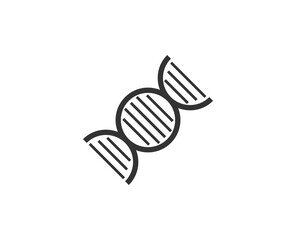 DNA icon. Medical black line sign. Premium quality graphic design pictogram. Outline symbol icon for web design, website and mobile app on white background. 