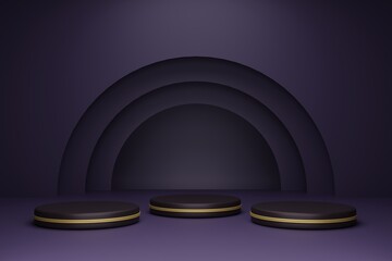 Mock-up display product Podium.3D render.