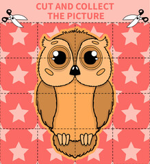 Children board animal game puzzle for preschoolers and primary school students worksheets.Page read and match for kids educational book