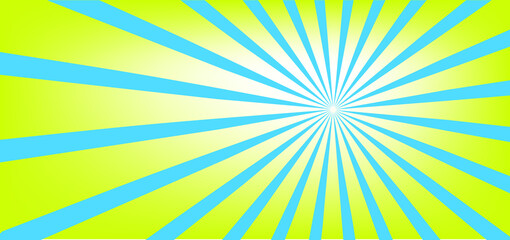 wavy sunburst blue shinning background