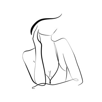 recommend clip art: Continuous Line Drawing of Woman Face and Hand, Fashion Minimalist Concept, Woman Beauty Drawing, Vector Illustration. Good for Prints, T-shirt, Banners, Slogan Design Modern Graphics Style