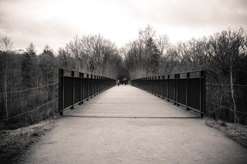 Fototapeta na wymiar The old railway bridge in Denmark