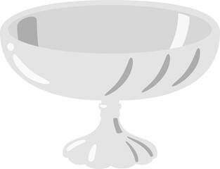 銀色のコンポ―ト皿