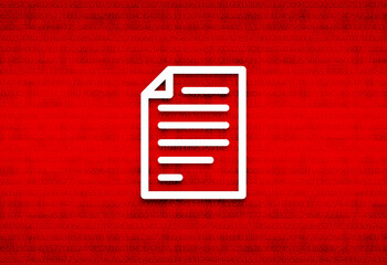 Page icon abstract digital screen red background illustration