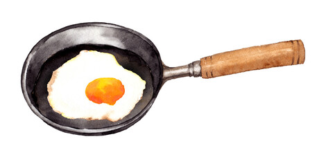 フライパンの中の目玉焼き