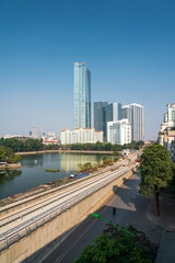 Hanoi cityscape with high-rise buildings