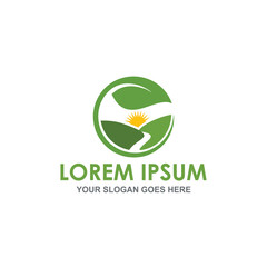 agriculture vector , nature farm logo