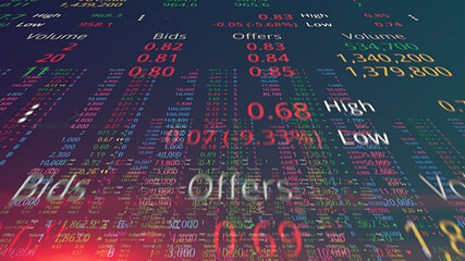 Global Stock Exchange, Streaming Trade Screen, Big data
