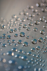 Water droplets in plastic bottle macro background high quality prints