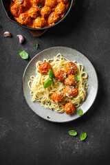 Spaghetti Pasta with Meatballs