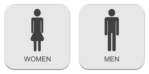 Schild Männer und Frauen als Illustration