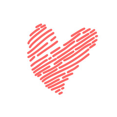 Pink Heart Vector Illustration