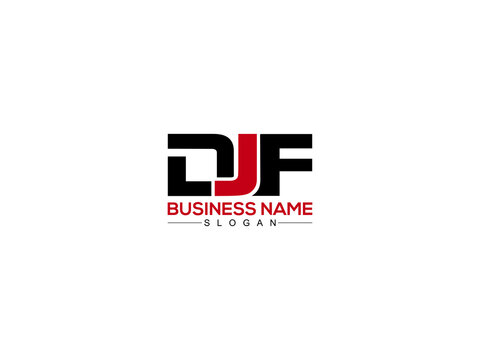 DJF Logo Letter For Business