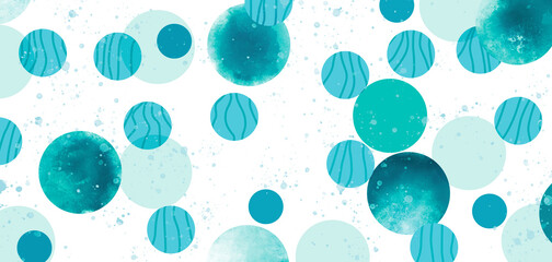 Circle pattern background .Blue shades 