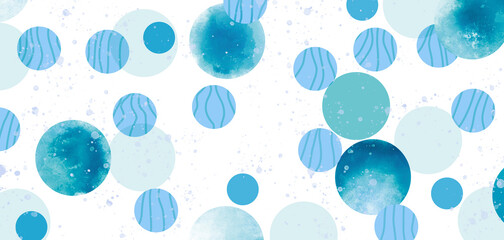 Circle pattern background .Blue shades 