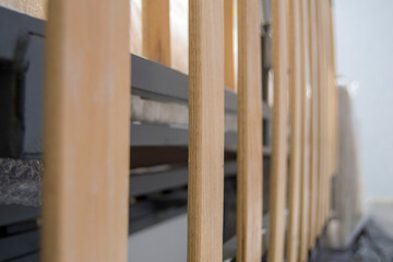 bed slats close up