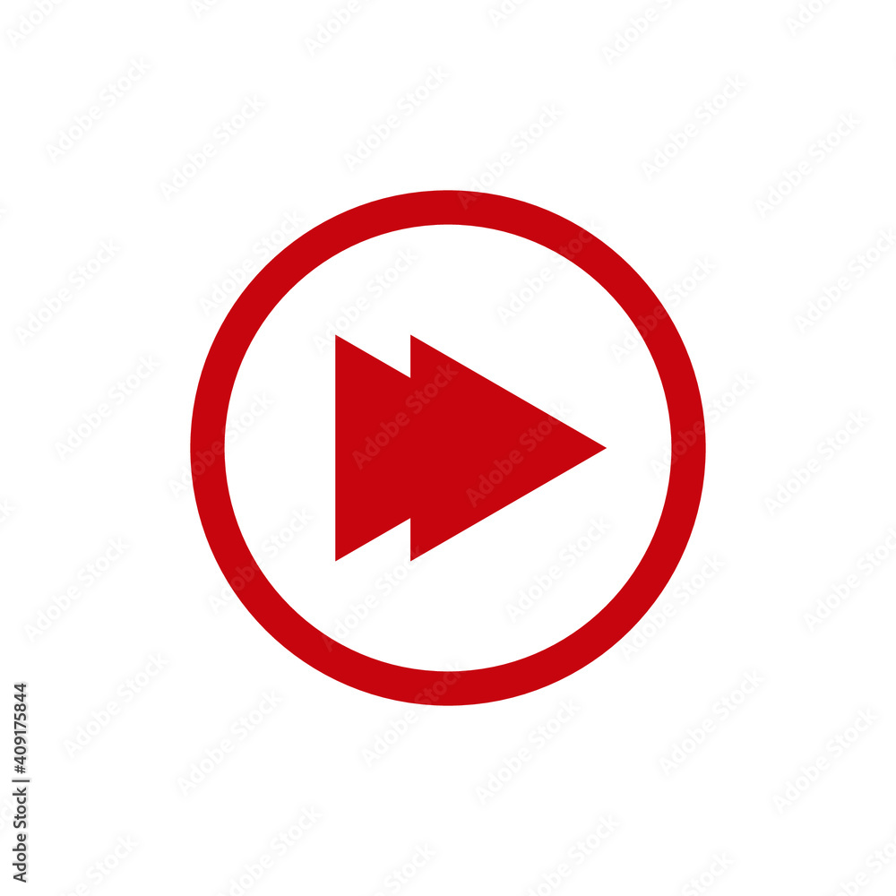 Poster play icon in a flat, isolated and trendy style. play icon background for your website design logo, a