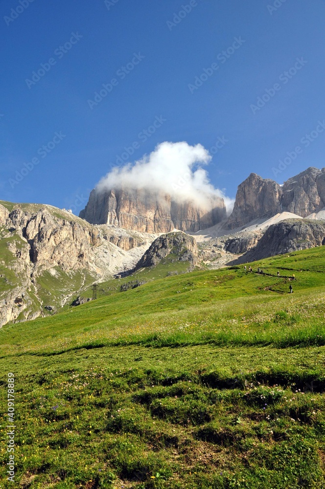 Wall mural Pordoijoch Dolomiten