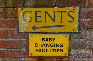 Fototapeta premium Public toilet signs