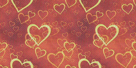 hearts raster background pattern