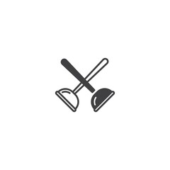 Plunger. Vector icon template