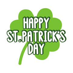 The inscription - St.Patrick day. It can be used for card, mug, brochures, poster, t-shirts, phone case etc.