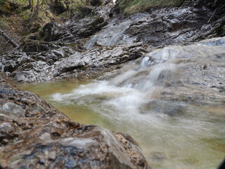 Wasserfall in den Bayrischen Alpen und Oberland