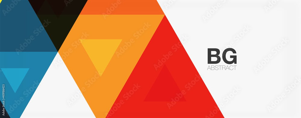 Poster mosaic triangle pattern abstract background for cover, banner, flyer and poster and other template