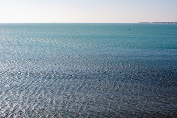 Panoramic sea view with horizon