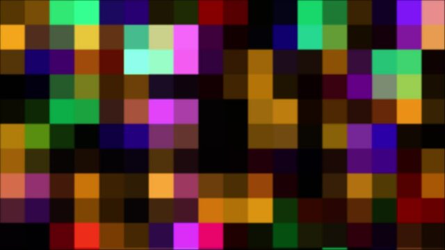 abstract background - colorful illumination in mosaic style or 2d pixel design