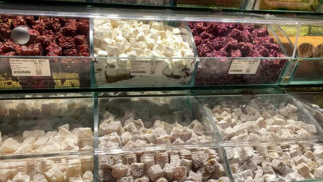 Turkish Delight in the Spice Market of Istanbul. 