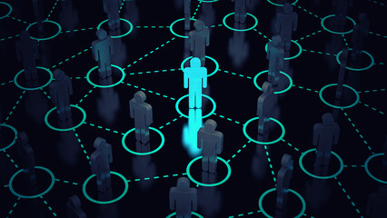 Social Web Network Background Image