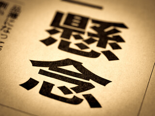 「懸念」の見出し