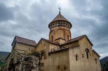 Dzoragyugh, Armenia - September 17, 2020: Hnevank monastery in the Lori province of Armenia