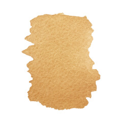 Isolated watercolor hand drawn paper texture stain on white background for text design, web, label.