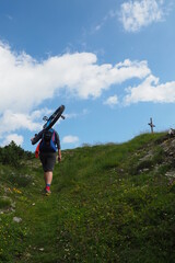 Einrad downhill in den Ammertaler Alpen