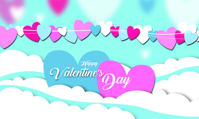 Happy Valentine's Day Greeting Card Unique Love Shapes