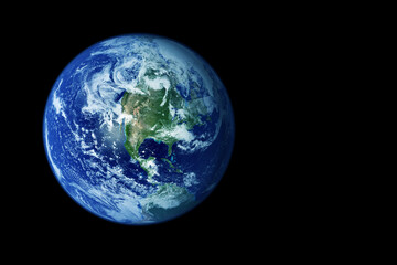 Fototapeta na wymiar Planet Earth from space. Elements of this image were furnished by NASA.