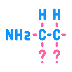 search formula of vaccine color icon vector illustration