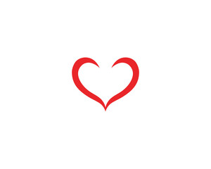 Love heart logo vectors