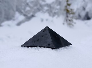 pyramid in the snow