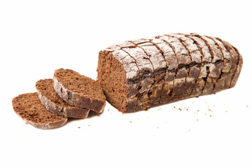 loaf of rye bread, cut into slices
