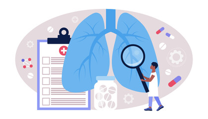 Pulmonology concept