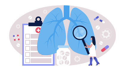 Pulmonology concept