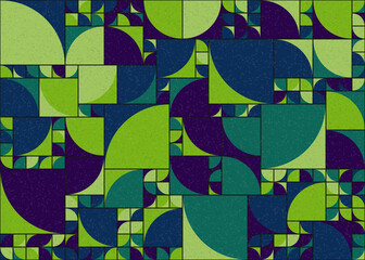 Abstract Geometric Pattern generative computational art illustration
