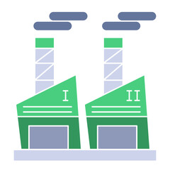 Factory building icon