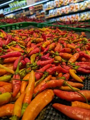 Fresh Chili at the market