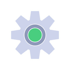Gear steel icon
