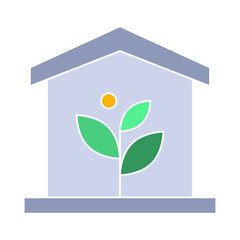 Plant house icon