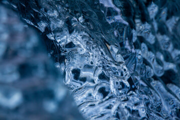 Iceland, Diamond beach - January 4 2018  the famous beach in Iceland with ice looks like diamonds